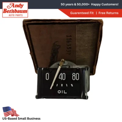 Panel de instrumentos Chrysler 1942-1948 manómetro de presión de aceite bloque letras 1163537 nuevo de stock Foto 1 de 4