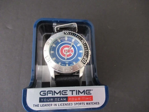 Chicago Cubs GameTime Wristwatch Black Band Cover