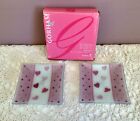 Gorham ADORE Set 2 Square 5.5? Crystal Candy Dishes NEW OPEN BOX Valentine?s Day