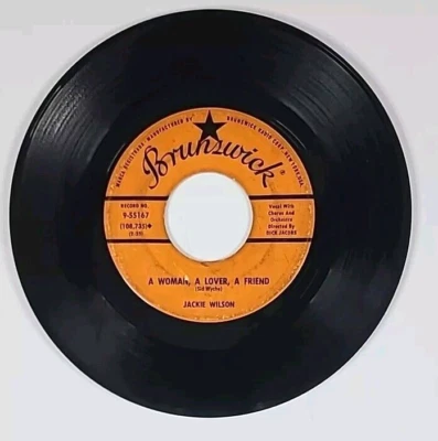1960 Jackie Wilson 45 Vinyl All My Love & A Woman, A Lover, A Friend - Brunswick Foto 1 de 4