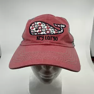 Blue 84 Snap Back Hat Mesh Back Pink Gray OSFM Key Largo Whale Themed - Picture 1 of 8