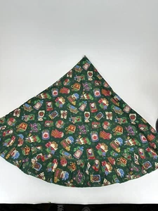 Falda de árbol tela de Navidad 47 pulgadas con volantes hecha a mano - Imagen 1 de 4