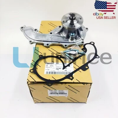 OEM ENGINE WATER PUMP W/GASKET 16100-79445 For 1994-1998 TOYOTA T100 2.7L 4CYL Foto 1 de 4