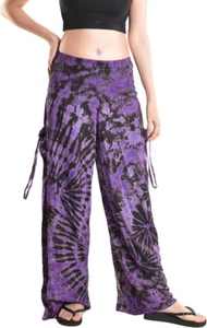 Pantalones de yoga Orient Trail Palazzo teñidos en frío para mujer (púrpura moderno, pequeños) - Imagen 1 de 5
