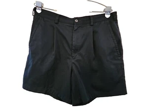 Nike golf navy blue flat front dri fit golfer shorts Sz 35 - Picture 1 of 6