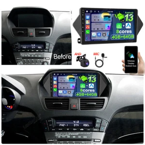 4G+64G Car Stereo Radio For Honda Acura MDX 2007-2013 Carplay Android 13.0 GPS - Bild 1 von 24