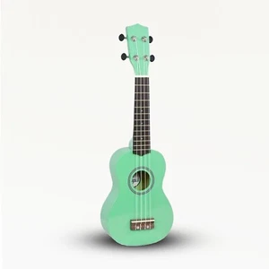 Handcrafted Green Ukulele – 4-String Artisan | Warm Tone + Travel Bag - Picture 1 of 6