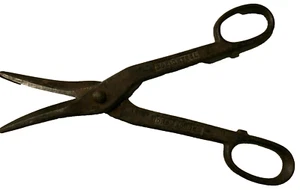 Vintage Tin Snips Solid Steel Drop Forged Shears Cutters Scissors 11 1/4" - Picture 1 of 4