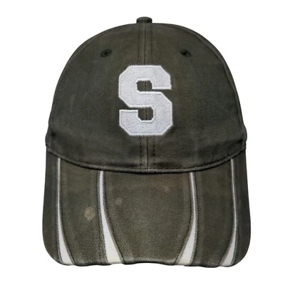 Sombrero S Inicial Strapback Verde Talla Única Ajustable Bordado Algodón Adams Foto 1 de 4