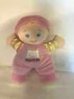 Fisher Price Pink My First Doll Stuffed Plush Baby Rattle Security Lovey 2008 EU