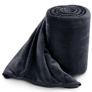 Large Faux Fur Fleece Blanket 400 Gsm Super Soft Reversible Warm Sofa Bed Throws - Picture 1 of 88