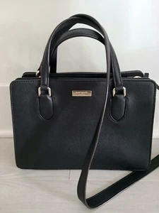Kate Spade New York Laurel Way Leighann Black Leather Shoulder Bag - Picture 1 of 10