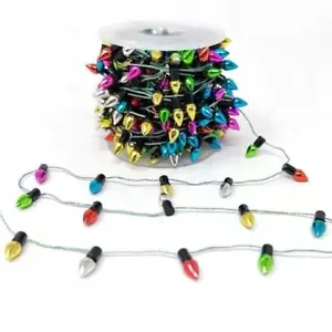 Miniature Christmas Lights Trim 1m - Picture 1 of 2
