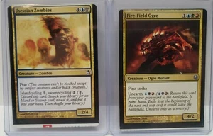 MTG x2 Miscut Jhessian Zombies Fire-Field Ogre out of DD ajani vs nicol bolas🔥  - Picture 1 of 10