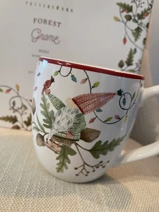 NIB Pottery Barn *SET/4* ~FOREST GNOME~ Coffee MUGS ~CHRISTMAS~ CUP Winter CUTE! - Picture 1 of 10