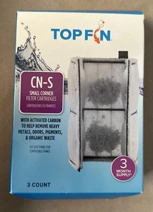 TopFin CN-S 3 Corner Filter - 3 Month Supply. New - Slightly Damaged Box - Picture 1 of 2