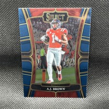 AJ Brown 2023 Panini Select Draft Picks #57 Retail Blue Ole Miss Rebels