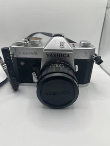 Vtg Yashica TL Electro X 35mm Film Camera Auto Yashinon - DS 50mm f 1.7 lens - Picture 1 of 6