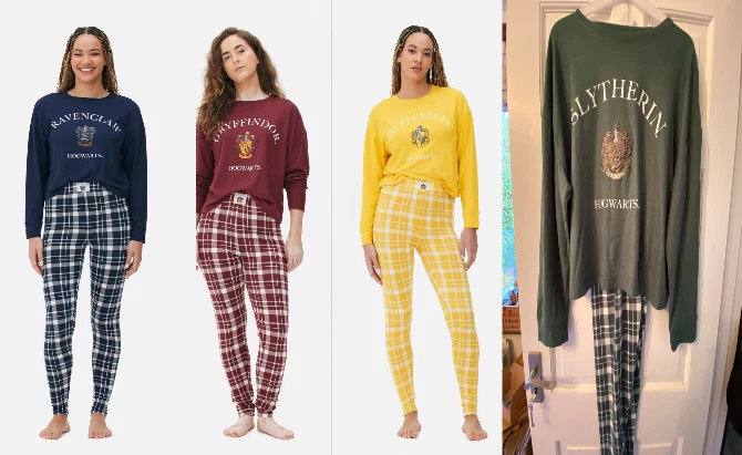 Pijama Harry Potter para mujer Primark Slytherin Hufflepuff Gryffindor nuevo PJS Foto 1 de 1