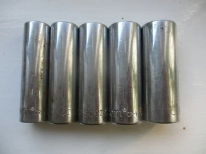 5 Crescent Cr-V Deep Sockets 3/8" Drive - AF 7/16" 1/2" 9/16" 5/8" & 11/16" AF - Picture 1 of 9