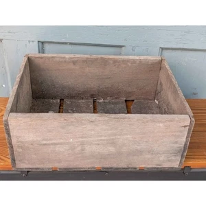 Vintage Wooden Crate Primitive Storage Box 2 - Picture 1 of 6