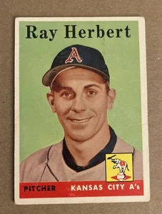 1958 Topps Ray Herbert #379 Kansas City Athletics - Picture 1 of 2