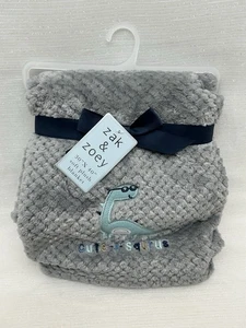 Zak & Zoey Babydecke grau Dinosaurier Dino Waffel Fleece süß-A-Saurus 30x40 NEU - Bild 1 von 13