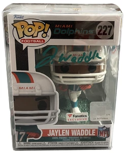 Jaylen Waddle Autografo Miami Dolphins #227 Funko Pop Fanatics - Foto 1 di 3
