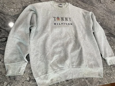 Sudadera vintage 2XL Tommy Hilfiger para hombre cuello redondo años 90 bordada NL+ Foto 1 de 4