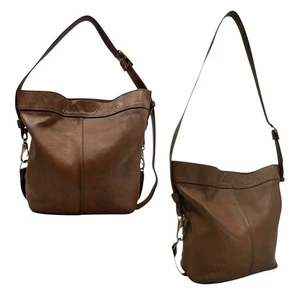 Vintage 60er 70er FRYE Leder Beuteltasche Tasche Schulter Crossbody Handtasche wandelbar - Bild 1 von 22
