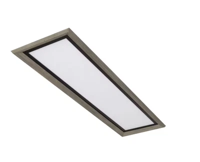 CE Augusta 50" x 15" Negro, Marco Gris Lavado CCT Seleccionable Luz de Montaje Al Ras Foto 1 de 4