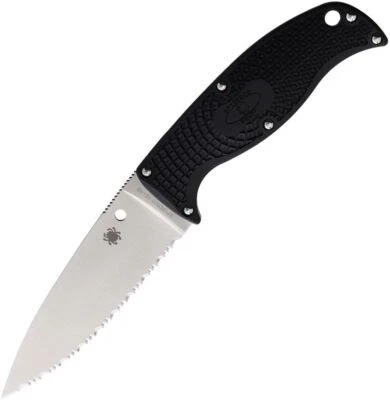 Spyderco FB31SBK2 Enuff 2 Serrated Fixed Blade Knife 3.93in VG-10 Steel Blade - Image 1 of 2