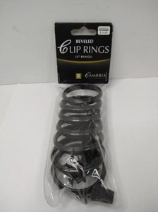 Cambria® Collection Complete 2" Beleved Clip Rings (Set of 7) - Curtains - Picture 1 of 4