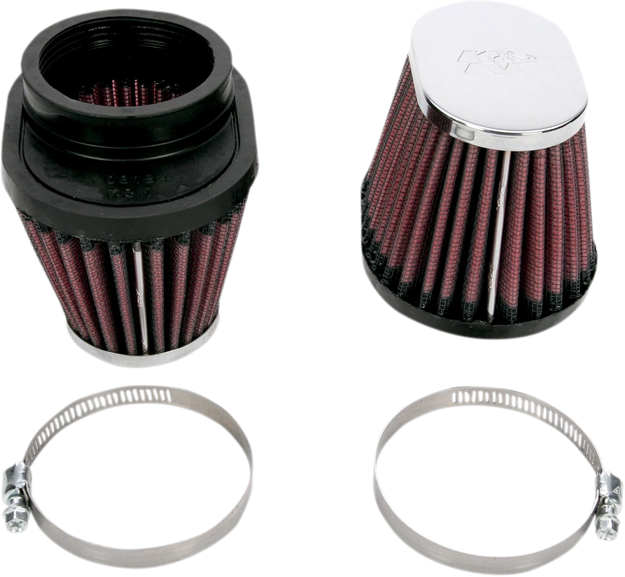 RC-0982 UNIVERSAL FILTER SET (2) OVAL TAPERED KAWASAKI EX 500 D NINJA R 2001 - Immagine 1 di 1