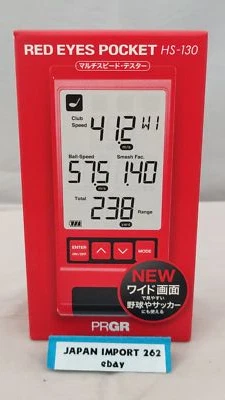 PRGR RED EYES POCKET Personal Golf Launch Monitor Speed Measuring HS-130