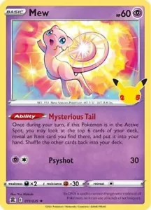 MEW 011/025 - Pokemon TCG Celebrations (2021) - LP - Holo seltene Karte - Bild 1 von 1
