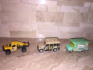 JUEGO MATCHBOX DE 3 VEHÍCULOS SUELTOS HAPS TOP TRATA ROCK SHOCKER LAND ROVER - Imagen 1 de 4