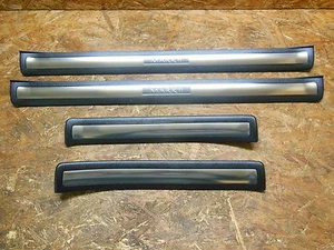 2000 2004 JDM TOYOTA GRANDE MARK2 X110 4DOOR BLACK SCUFF KICK PLATE TRIM OEM - Picture 1 of 12