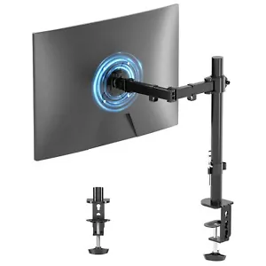 Single Monitor Arm Desk Mount For Most 13" To 32" Monitor Screens Up To 22lbsful - Picture 1 of 8