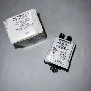 NEW MACROMATIC TR-56128-22 RELAY TR5612822 24 VAC DC .01-10 Min - Picture 1 of 5