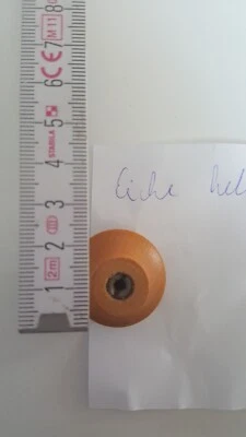 2 Türgriffe Türgriff Möbelgriff Holzgriff Griff Holz rund mit Schraube - Bild 1 von 3