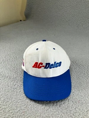 Vintage Ken Schrader Hat Cap  Snap Back USA Made AC DELCO Racing Nascar Legend - Image 1 of 4