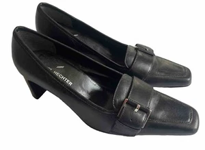 Zapatos de salón DANIEL HECHTER SEÑORA talla 36 cuero auténtico negro COMO NUEVOS - Imagen 1 de 7