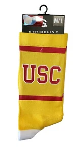 NCAA USC Trojans Strideline Crew Socks Fan Alumni Student Gift - Picture 1 of 3