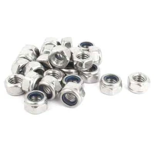 M3 M4 M5 M6 M8 M10 Nylon Nut s Nylock Lock Metric Course Stainless Steel G316 - Picture 1 of 2
