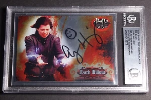 ALYSON HANNIGAN Signed 2004 BUFFY "DARK WILLOW" Foil Card Beckett Authentic Auto - Picture 1 of 2