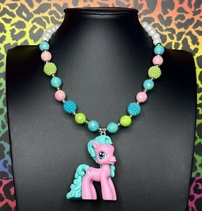 My Little Pony Bunches-O-Fun Figure Beaded Necklace 15” w/stretch Length Hasbro - Picture 1 of 3