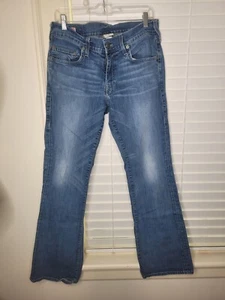 True Religion Womens Bootcut Jeans 34x32 Y2K Distressed Elana Gilbert Vampire - Picture 1 of 7