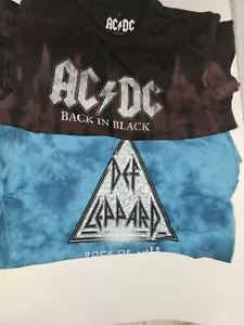 Camicie Rock Band ACDC - Magliette Def Leppard Taglia M - Foto 1 di 15