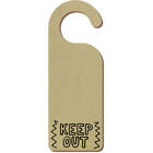 "Keep Out Text" 200mm x 72mm Wieszak na drzwi / znak (DH00014076)